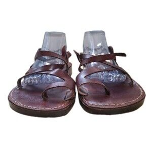 Camel Classic Style Original Leather Biblical Jesus Sandals Jerusalem 46 US 13